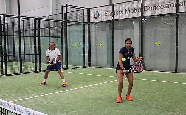 Delfi Brea, durante la clase que impartió en la jornada final del circuito provincial.