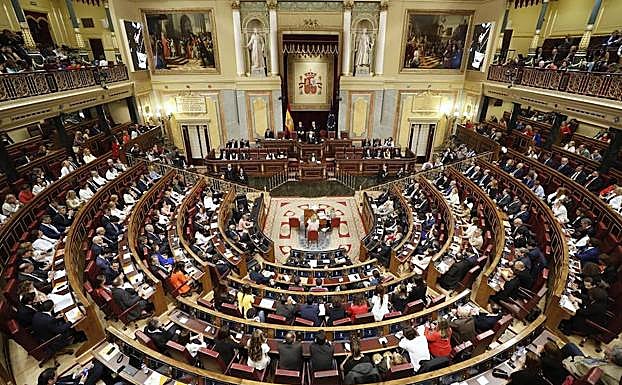 Pleno de constitución del Congreso de los Diputados tras las elecciones generales.