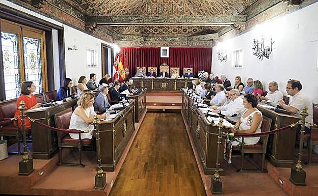 Pleno anterior en la Diputación de Valladolid. 