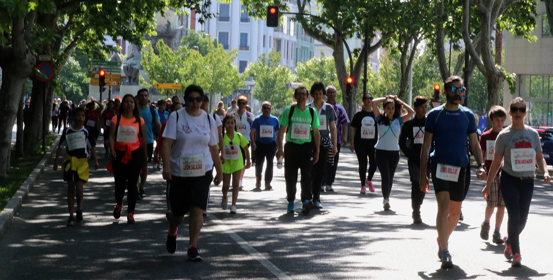 Más de 1.500 personas se han inscrito en esta marcha popular organizada de manera conjunta por El Norte de Castilla y por la Federación de Atletismo de Castilla y León con el espíritu de recorrer los algo más de cinco kilómetros del trazado por las calles más emblemáticas de la ciudad