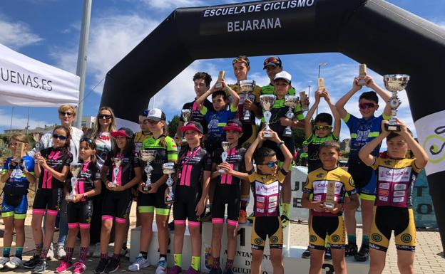 Dos victorias y dos podios más para la Escuela Bejarana de Ciclismo en Guijuelo