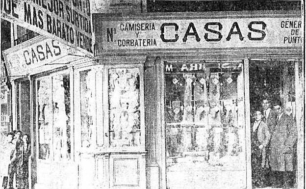 Escaparate de Casa Casas. 