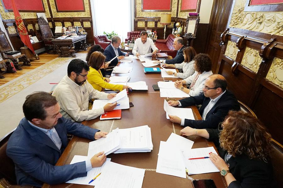 Reunión de la Junta de Gobierrno del Ayuntamiento el pasado miiércoles. 