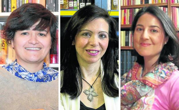De izquierda a derecha Dunia Etura, Virginia Martín y Verónica de Haro.