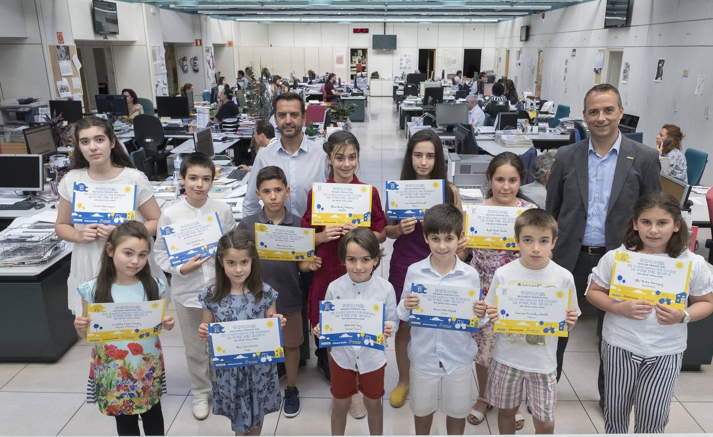 El concurso, organizado por New Holland y El Norte de Castilla, convocó a los escolares de entre tercero y sexto de primaria de Castilla y León para que plasmaran sobre el papel su particular modo de entender la vida en el campo