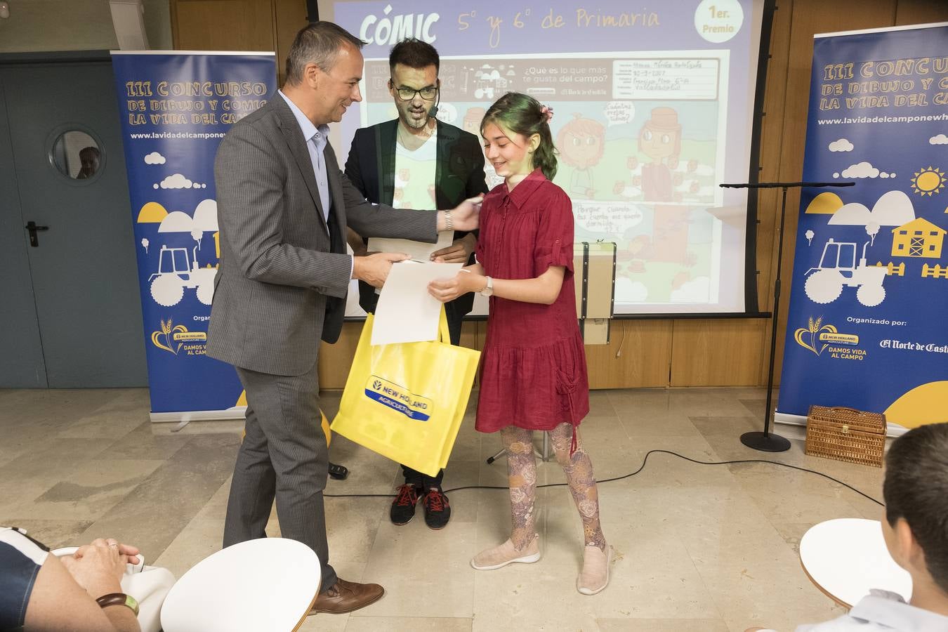 El concurso, organizado por New Holland y El Norte de Castilla, convocó a los escolares de entre tercero y sexto de primaria de Castilla y León para que plasmaran sobre el papel su particular modo de entender la vida en el campo