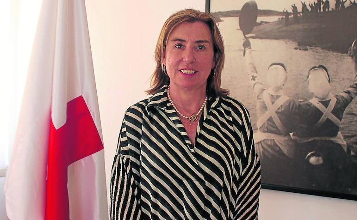 Rosa Urbón, presidenta de Cruz Roja en Valladolid.