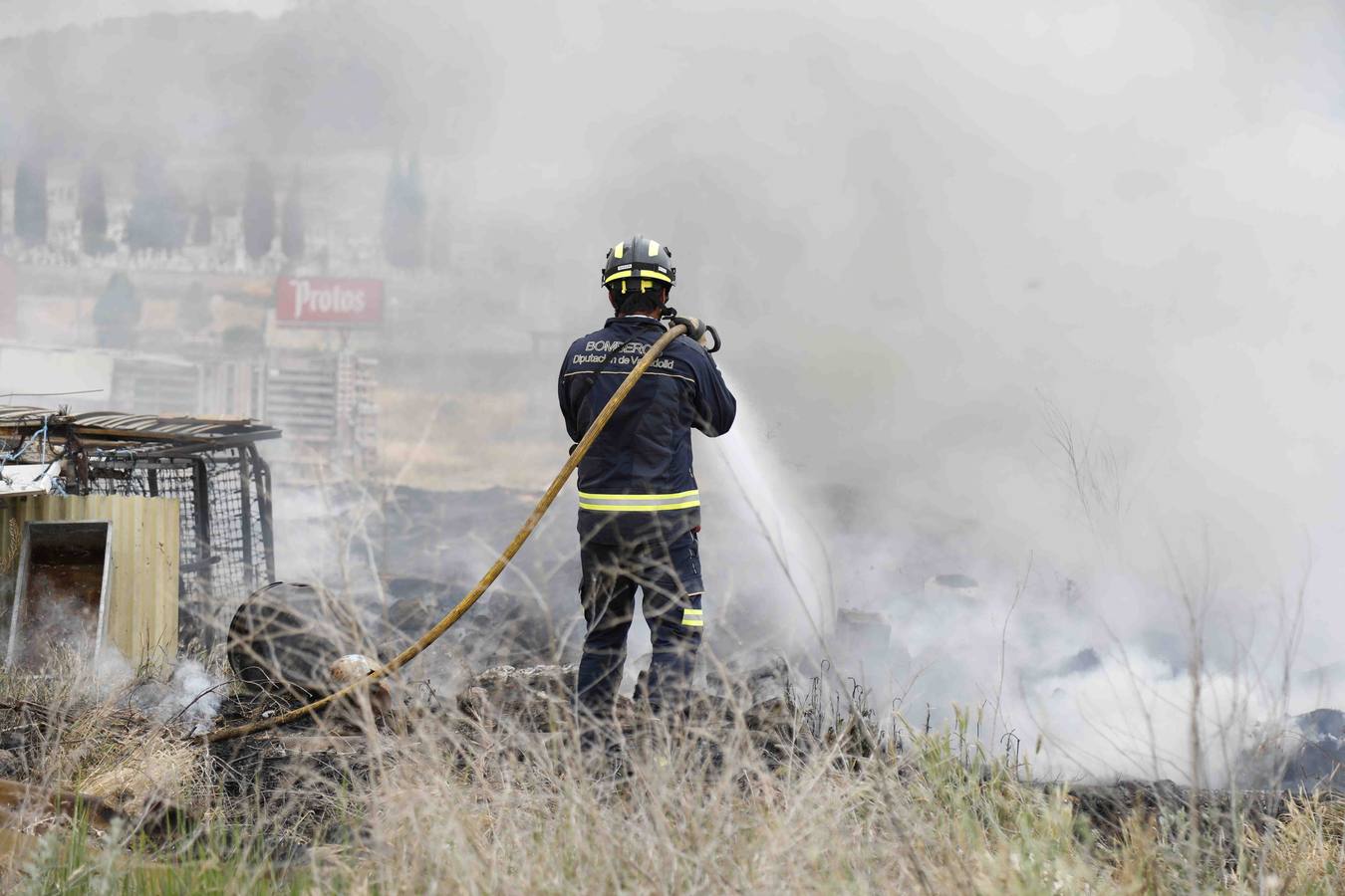 Fotos: Incendio en Peñafiel