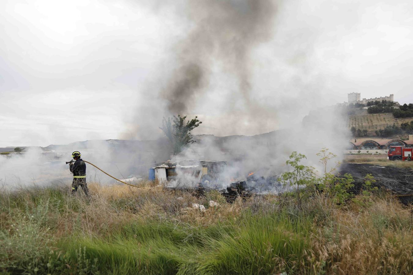Fotos: Incendio en Peñafiel