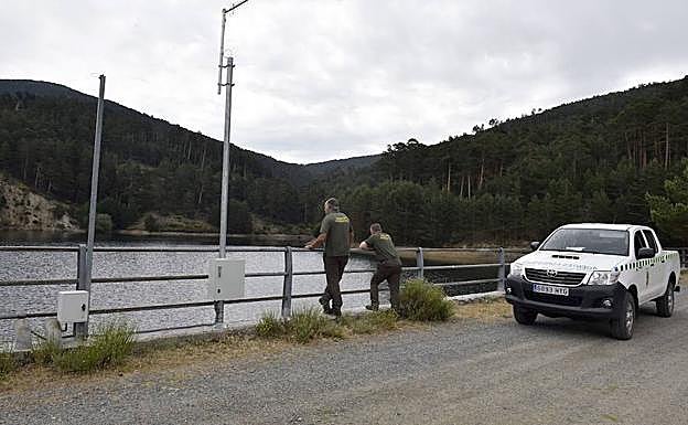 Antenas medidoras del nivel del embalse del Tejo, en El Espinar. 