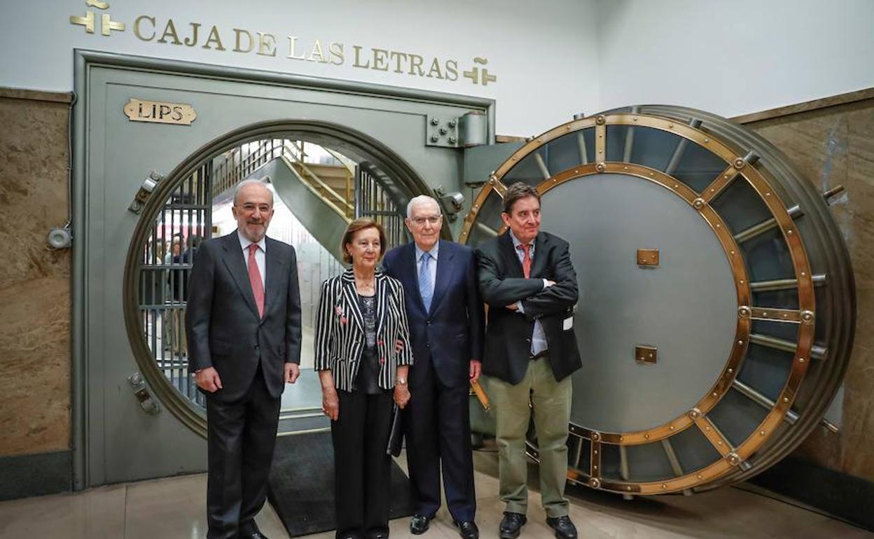 Víctor García de la Concha, durante el homenaje en el Instituto Cervantes. 