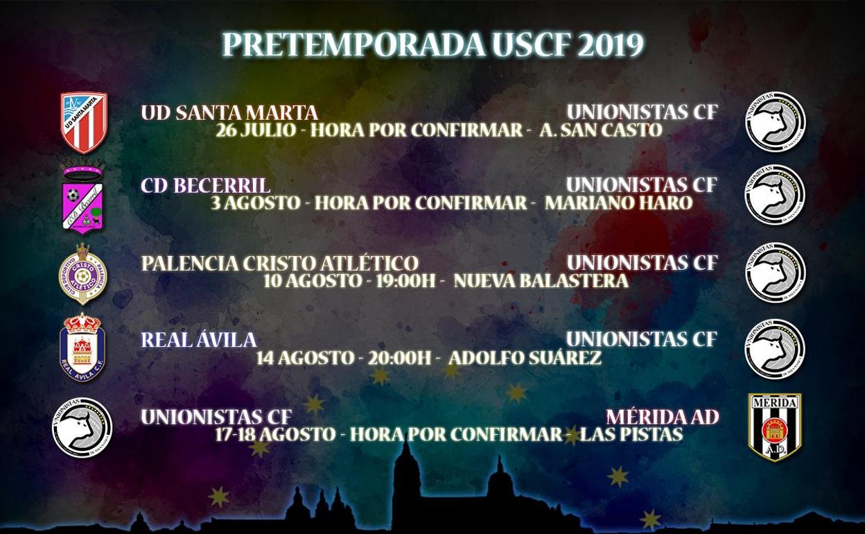 Unionistas CF disputará cinco partidos amistosos esta próxima pretemporada