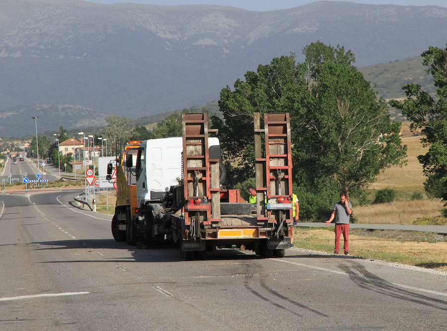 Fotos: Accidente en la carretera de La Granja