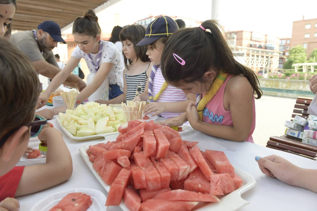 Fiestas en el barrio de La Victoria.