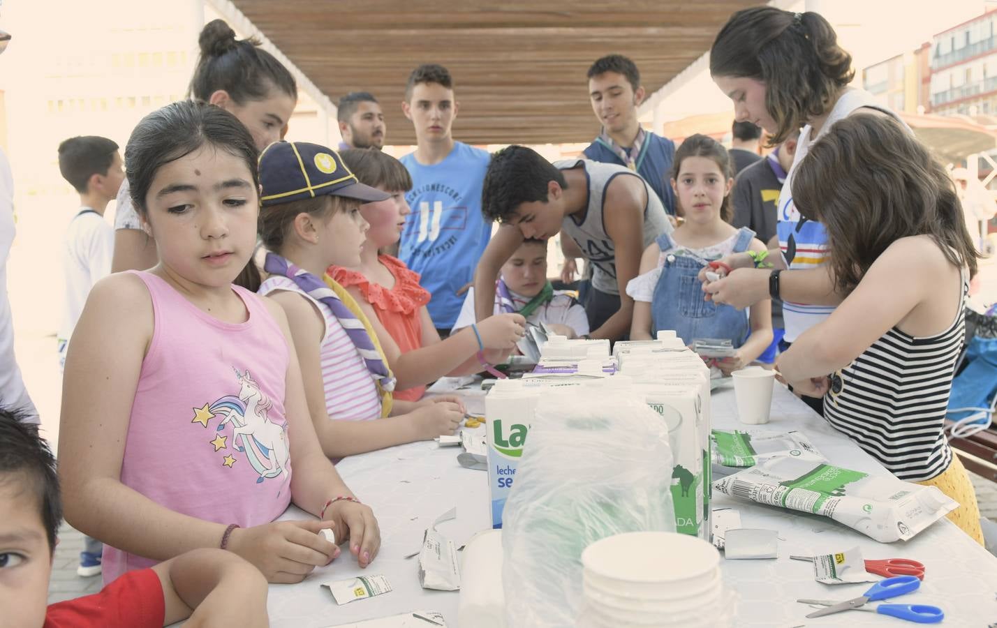 Fiestas en el barrio de La Victoria.
