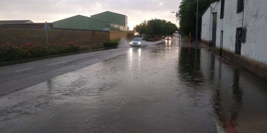 Imágenes de las inundaciones ocurridas hoy en Pedrajas de San Esteban