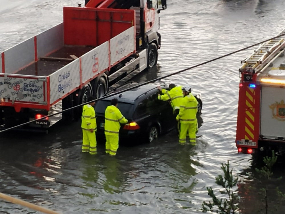 Fotos: Imágenes de la tromba de agua en Burgos