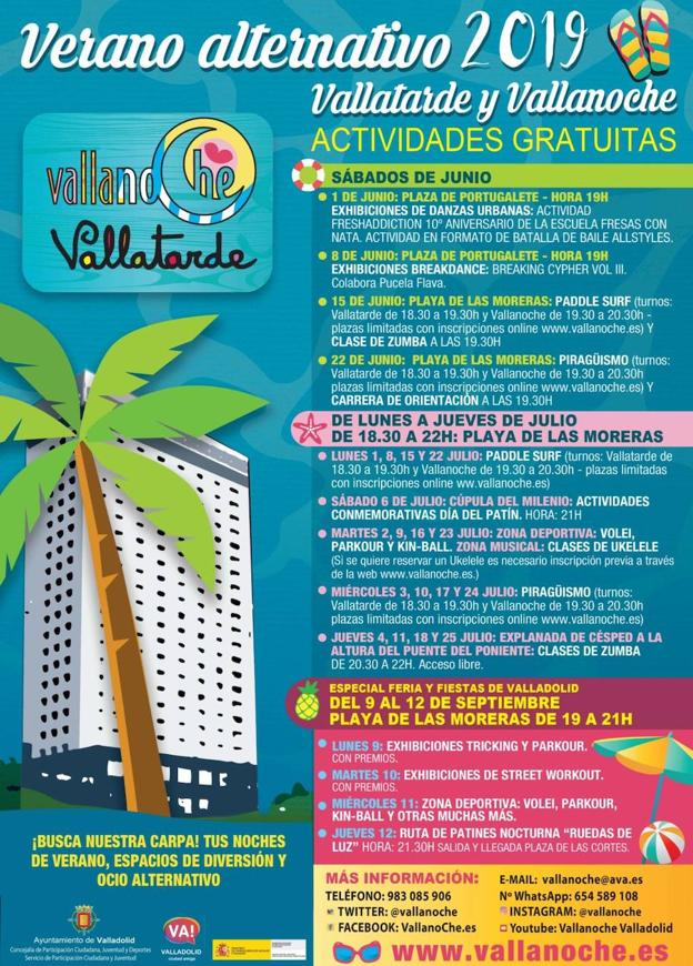 Programa de actividades de Vallanoche.