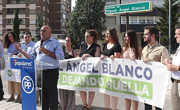 Acto de homenaje a Miguel Ángel Blanco en Valladolid