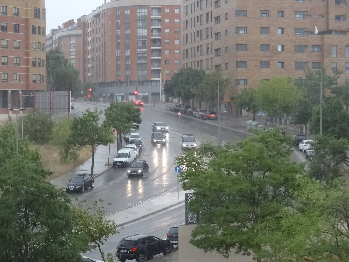 Fotos: Fuertes lluvias este sábado en Valladolid