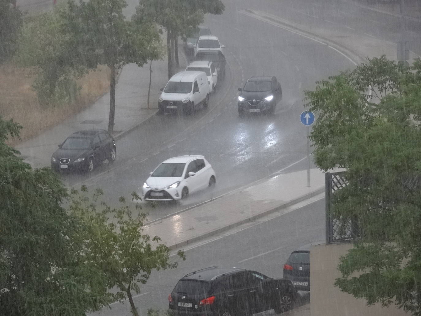 Fotos: Fuertes lluvias este sábado en Valladolid