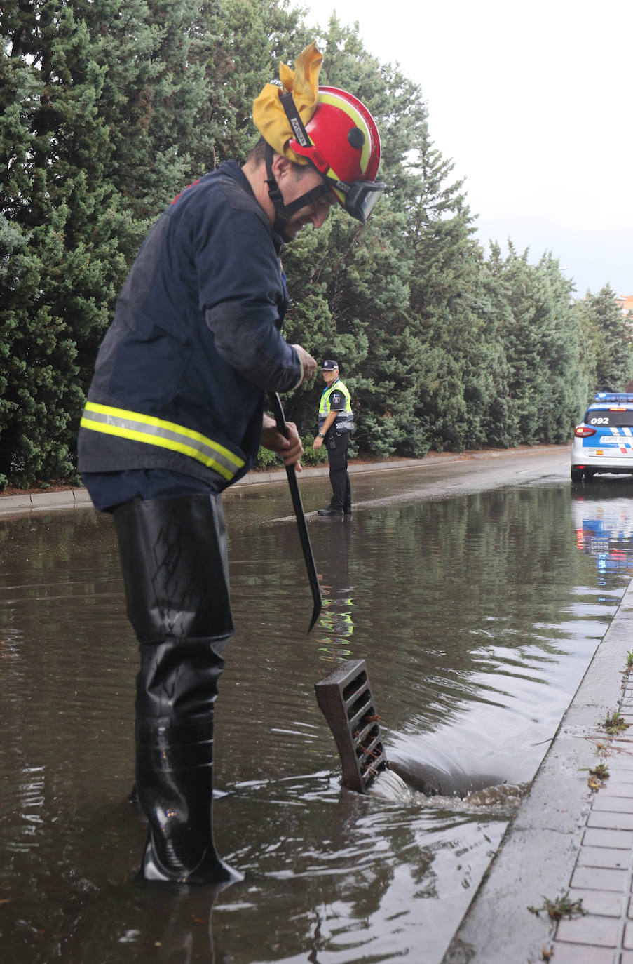 Fotos: Fuertes lluvias este sábado en Valladolid