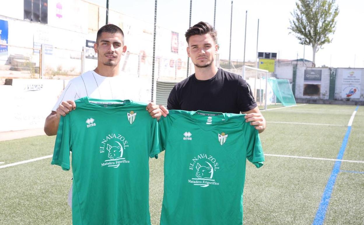 Guille Vallejo y Dan Ojog, ilusionados con el proyecto del CD Guijuelo