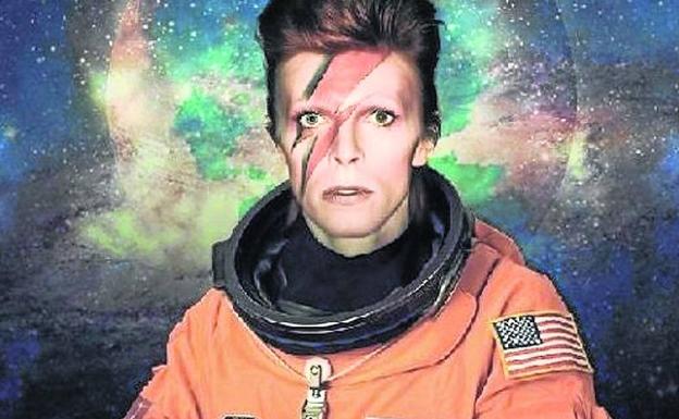 David Bowie y la portada del disco 'Space Oddity'. 