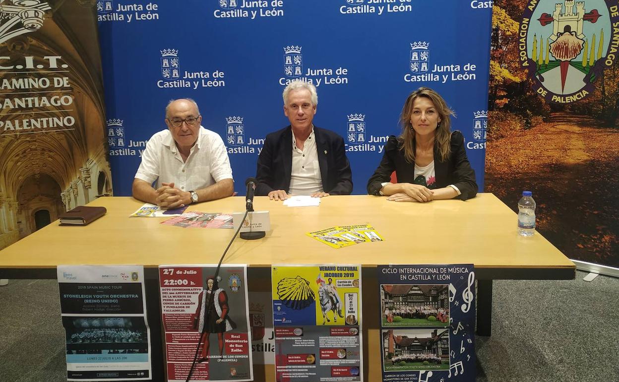 Presentación del programa 'Verano Cultural Jacobeo 2019' en Carrión de los Condes. 