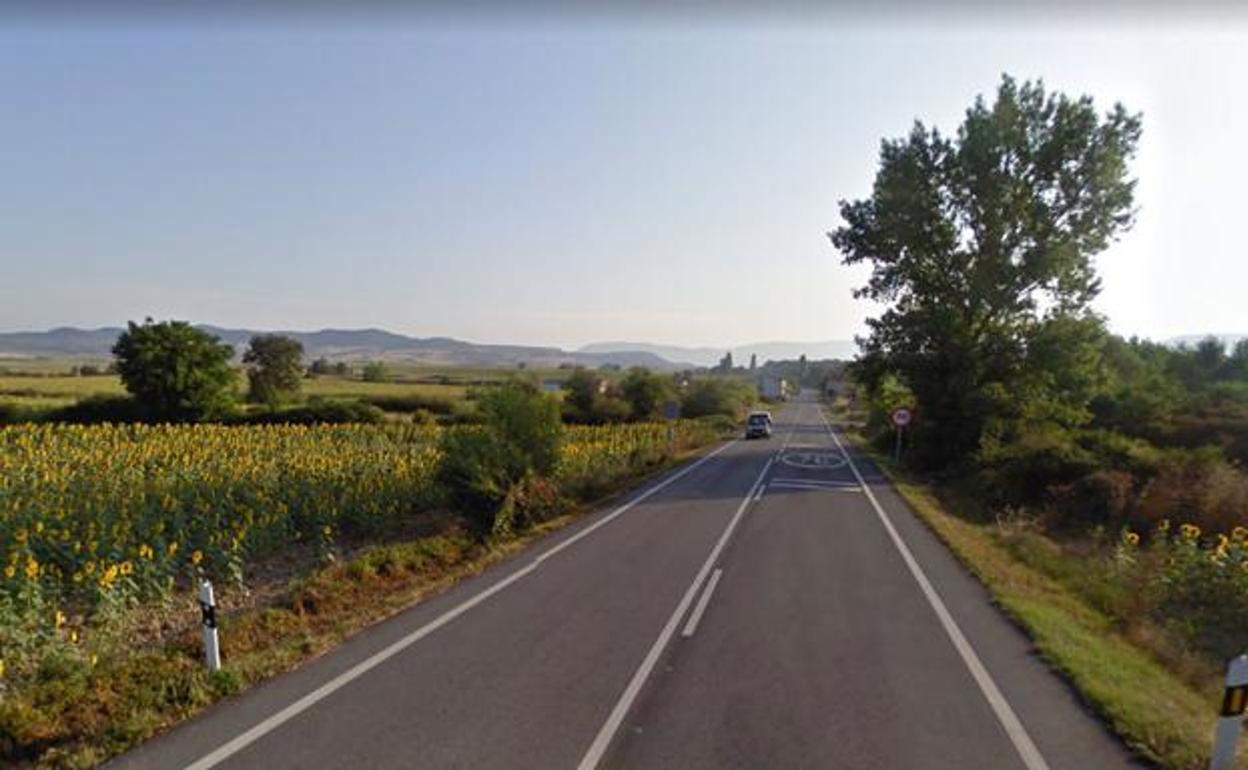 Imagen de la carretera BU-550. 