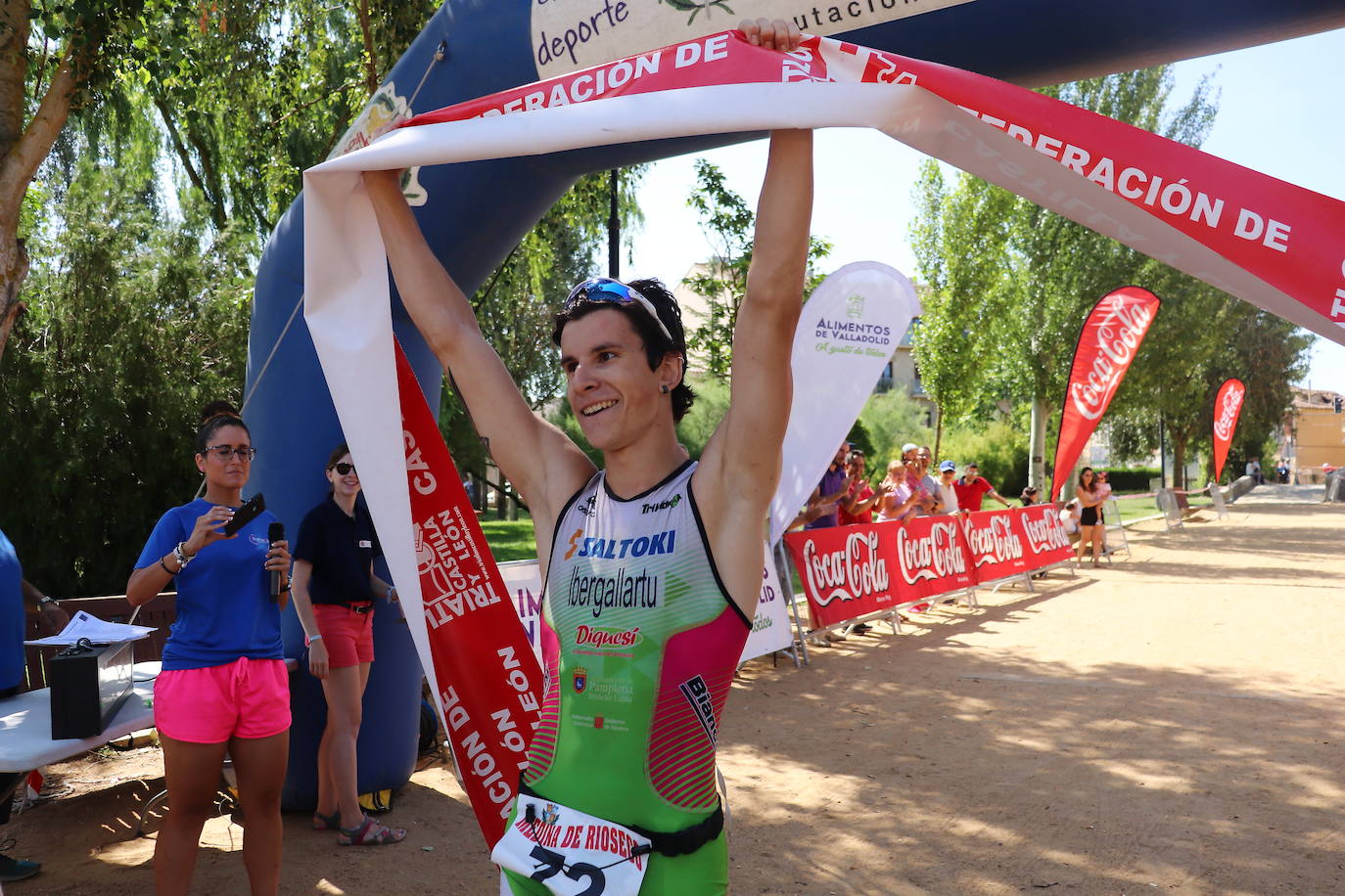 Los recorridos de natación, ciclismo y carrera a pie han discurrido exclusivamente por los caminos de sirga y las aguas de esta infraestructura simbólica de Tierra de Campos