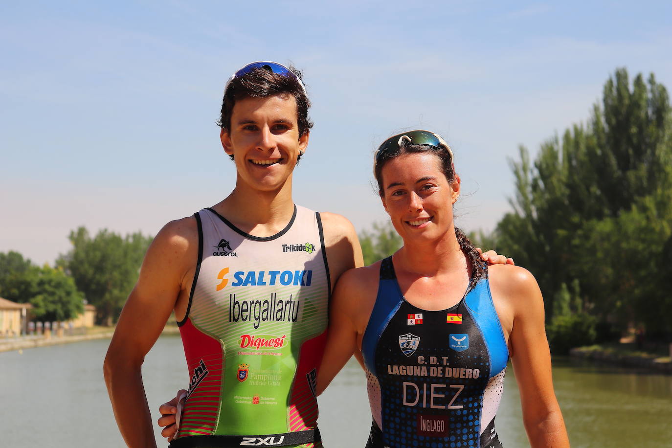 Los recorridos de natación, ciclismo y carrera a pie han discurrido exclusivamente por los caminos de sirga y las aguas de esta infraestructura simbólica de Tierra de Campos