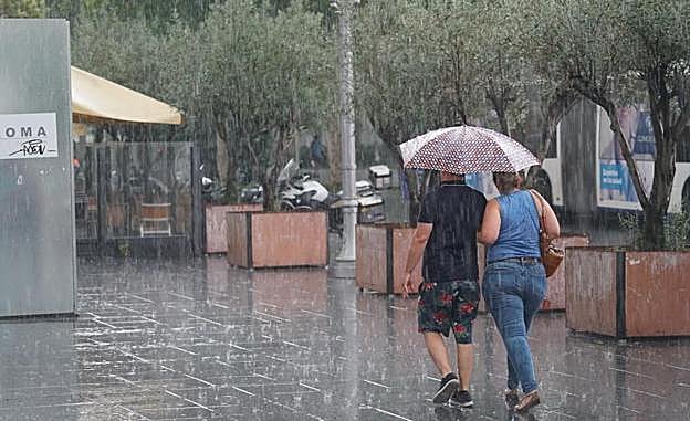 Galería. Tormenta en Valladolid.