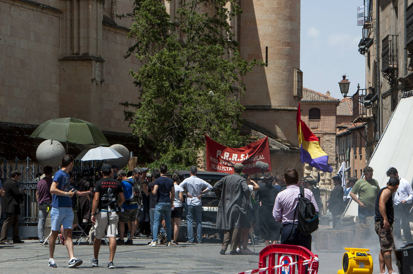Fotos: Rodaje en Segovia de la serie televisiva &#039;Dime quién soy&#039;