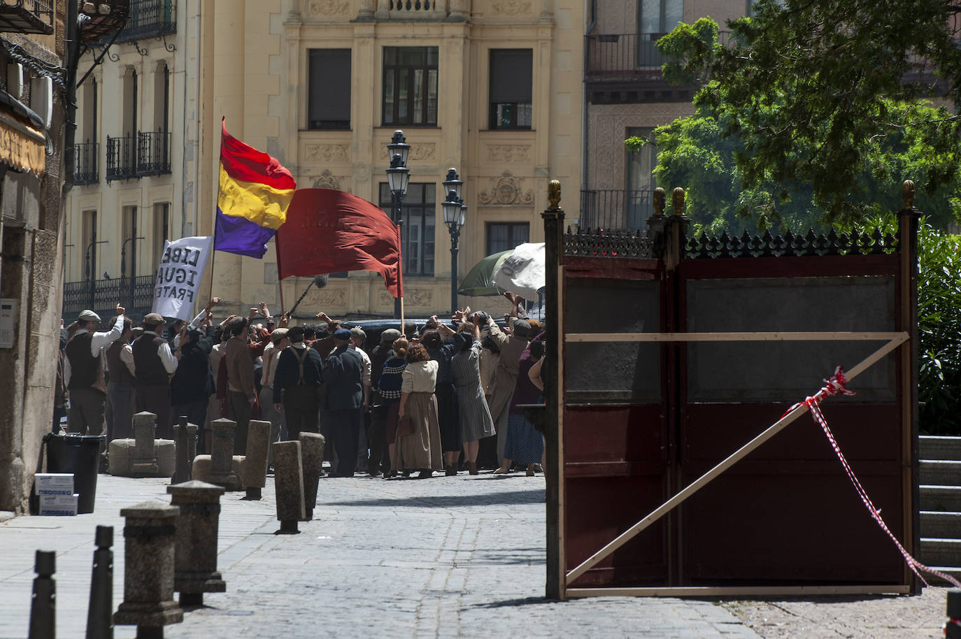 Fotos: Rodaje en Segovia de la serie televisiva &#039;Dime quién soy&#039;