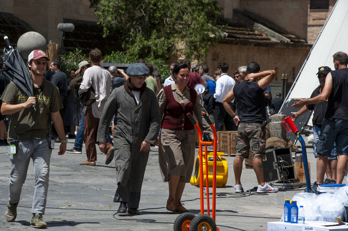 Fotos: Rodaje en Segovia de la serie televisiva &#039;Dime quién soy&#039;