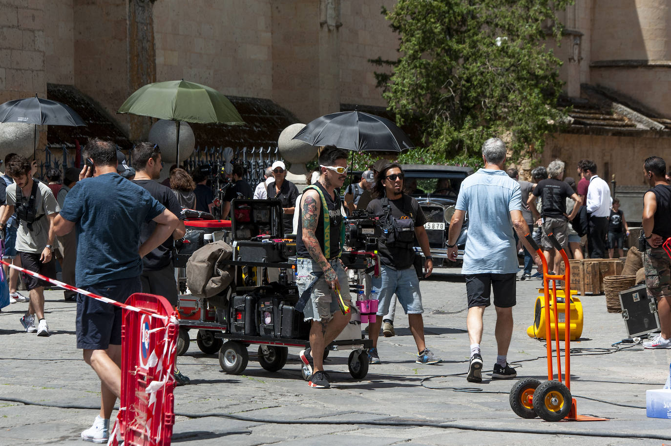 Fotos: Rodaje en Segovia de la serie televisiva &#039;Dime quién soy&#039;