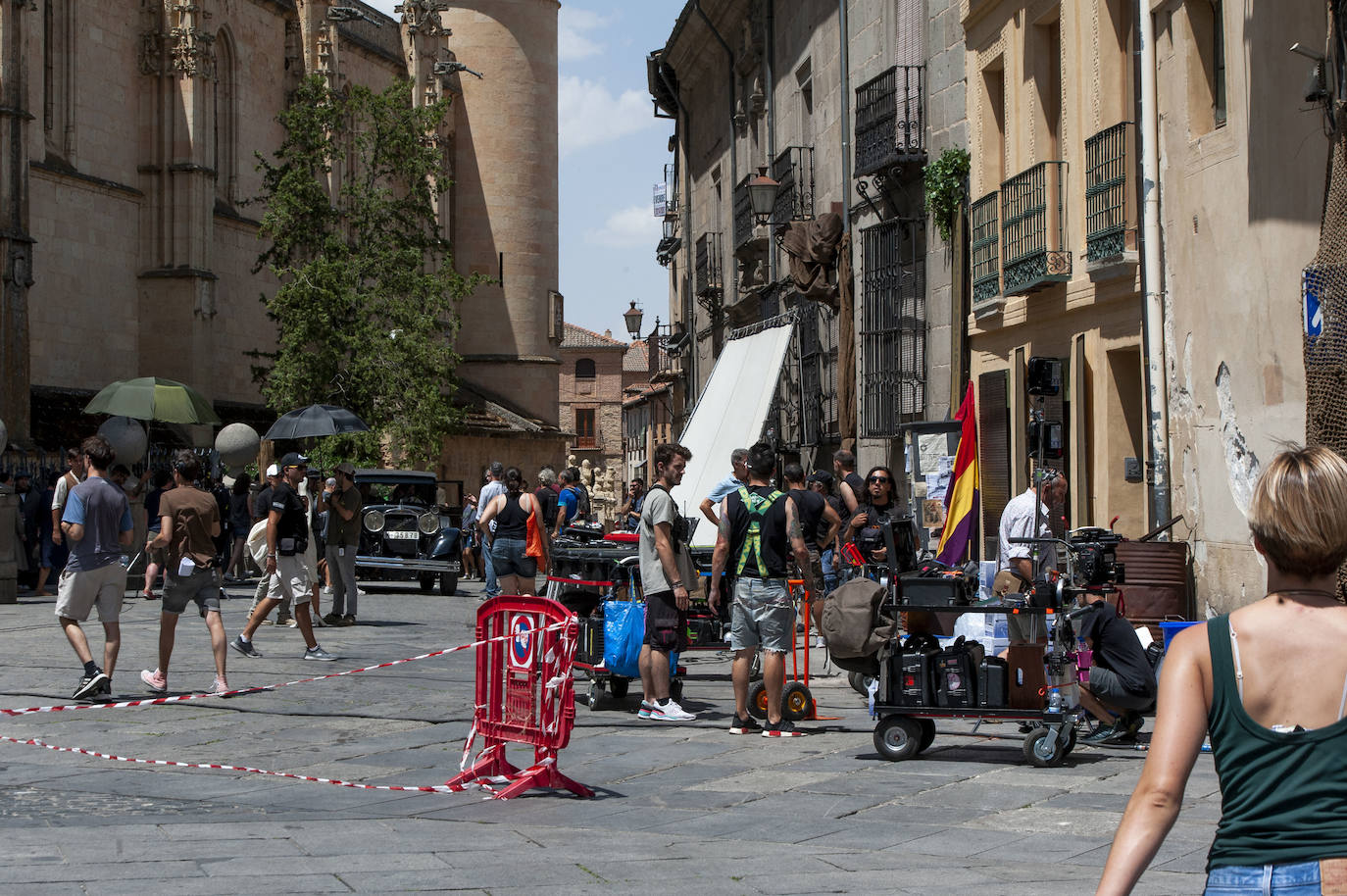Fotos: Rodaje en Segovia de la serie televisiva &#039;Dime quién soy&#039;