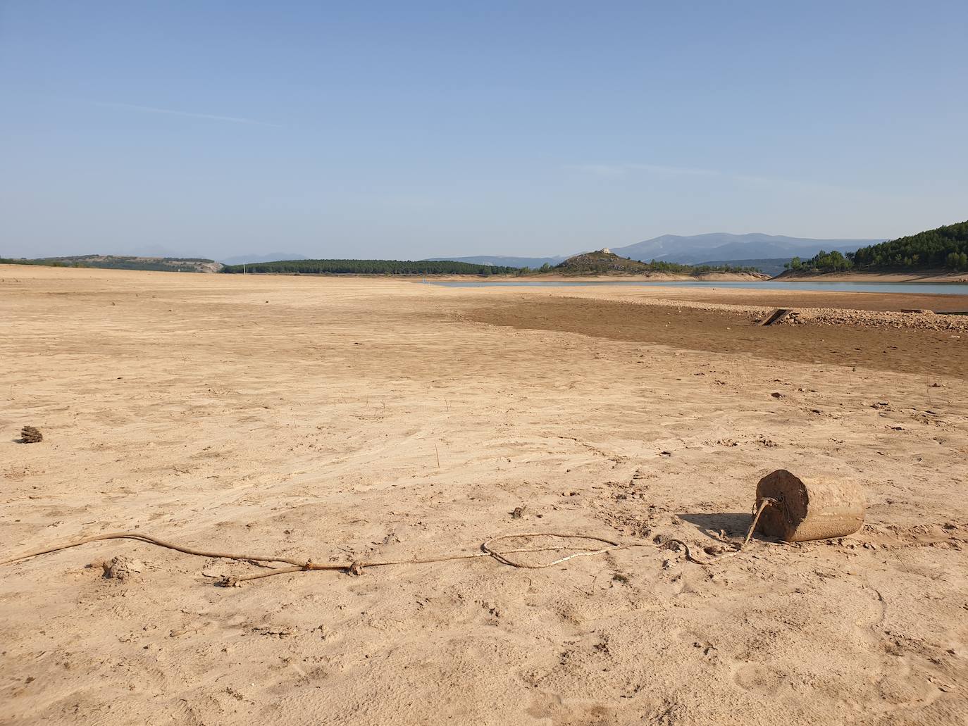 Fotos: La sequía produce estragos en el embalse de Aguilar de Campoo