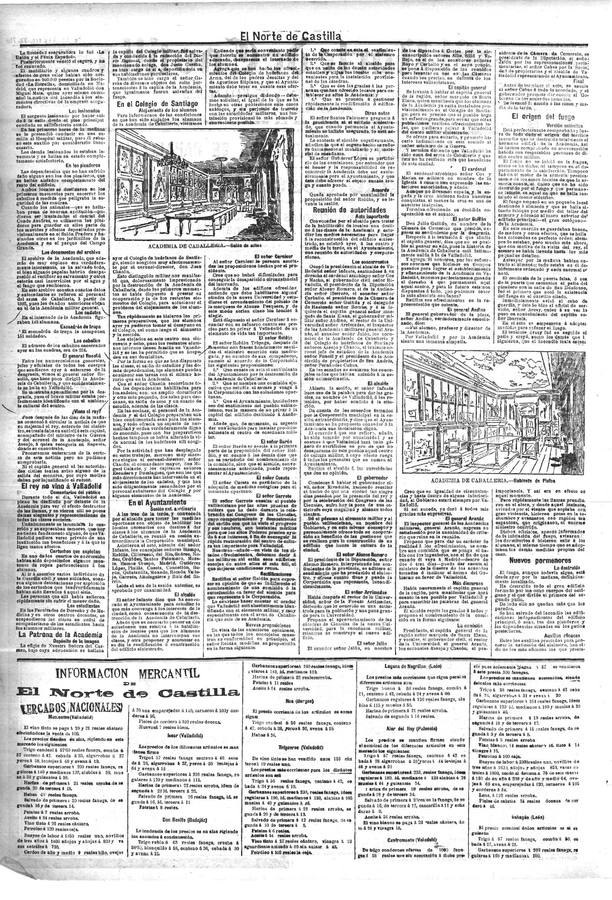 Conocida popularmente como 'el octógono' por su peculiar forma, fue pasto de un terrible fuego en la madrugada del 26 de octubre de 1915 | Las obras de construcción de la nueva Academia comenzaron en el cuarto trimestre de 1920 | El 4 de mayo de 1921, los reyes de España, Alfonso XIII y Victoria Eugenia, asistían a la colocación de la primera piedra y protagonizaban una ceremonia multitudinaria en la explanada del Campo Grande 