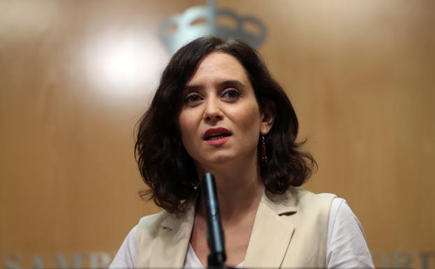 La candidata del PP a la Presidencia de la Comunidad de Madrid, Isabel Díaz Ayuso. 