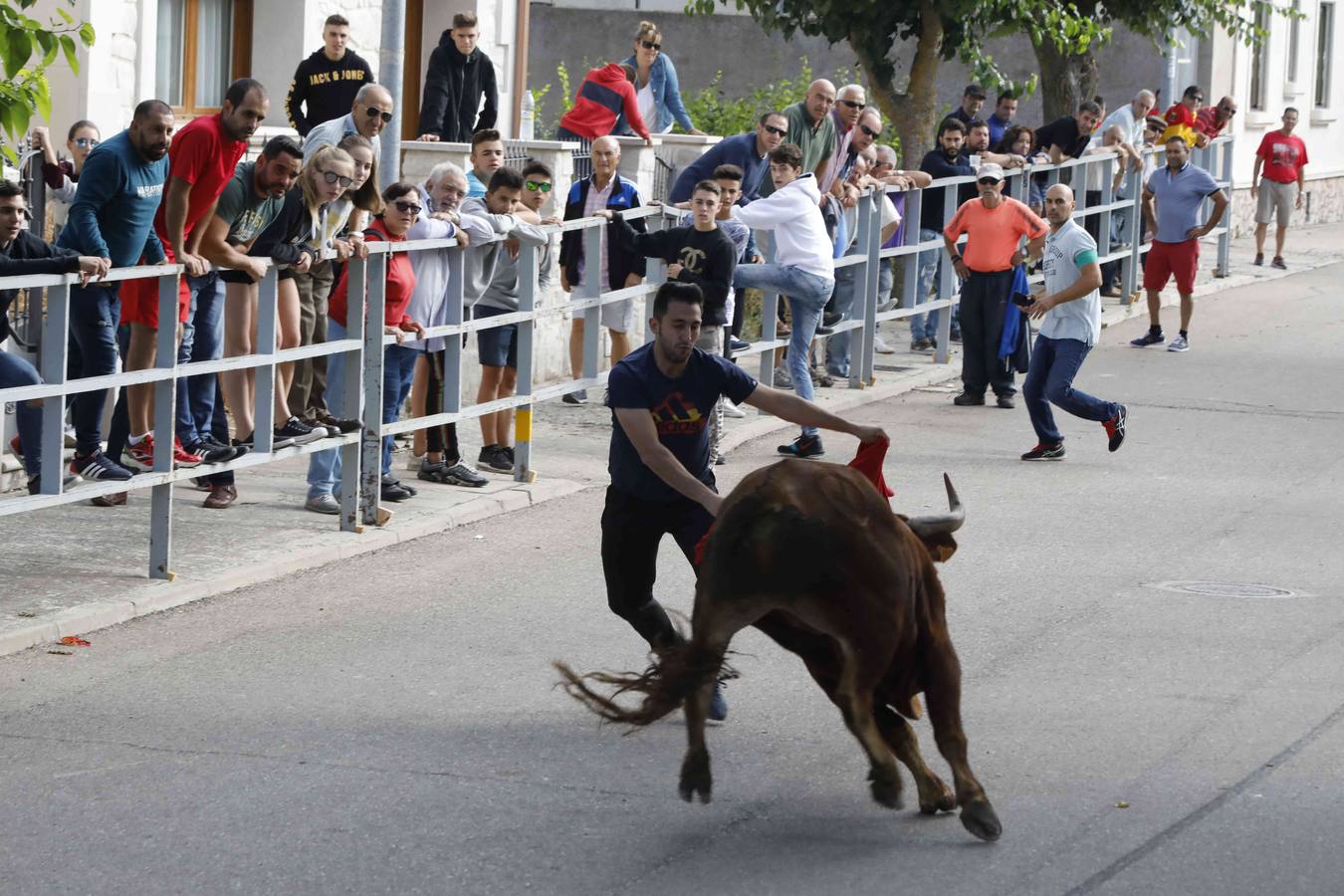 La capea fue entretenida gracias al ganado y a un grupo de cortadores, que no cesaron en su intento hasta lograr unos buenos cortes