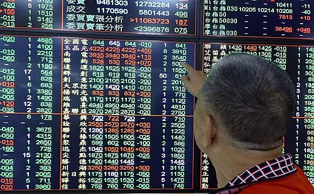 Valor de las acciones asiáticas.