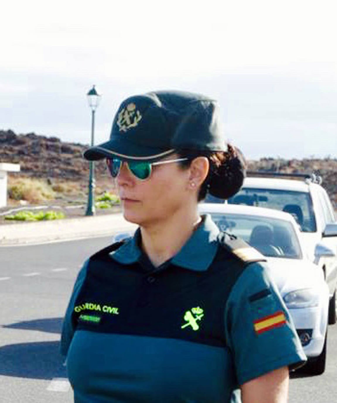 Gloria Moreno, en Lanzarote, al frente del Destacamento del Seprona en la Isla Canaria. 