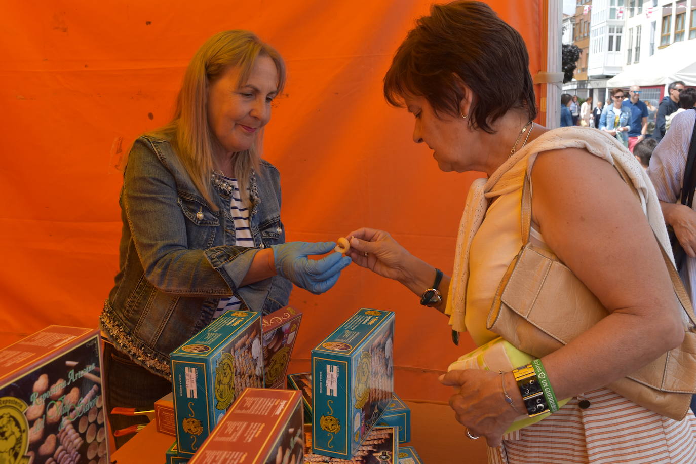 Una de los puestos de la feria.