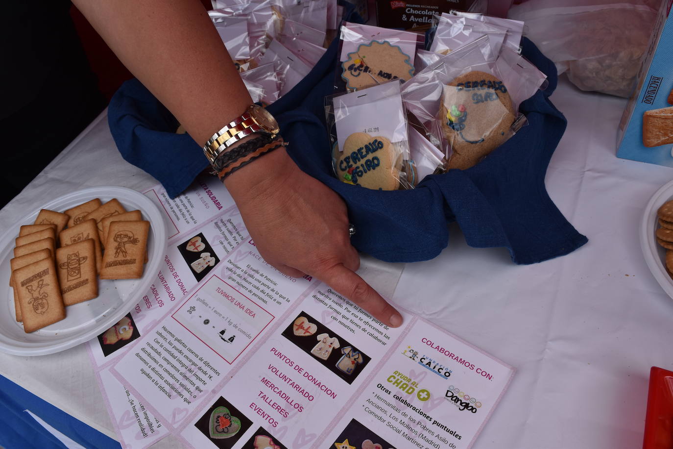 Una de los puestos de la feria.