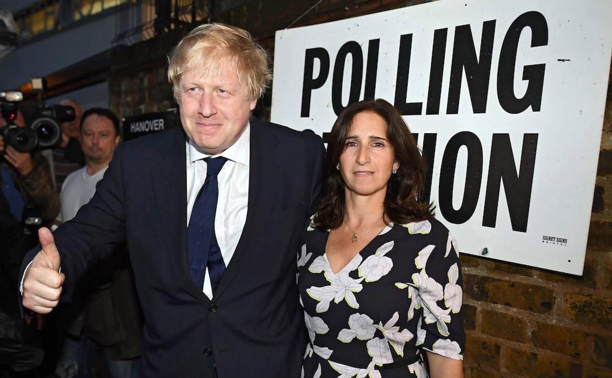 Boris Johnson y Marina Wheeler.