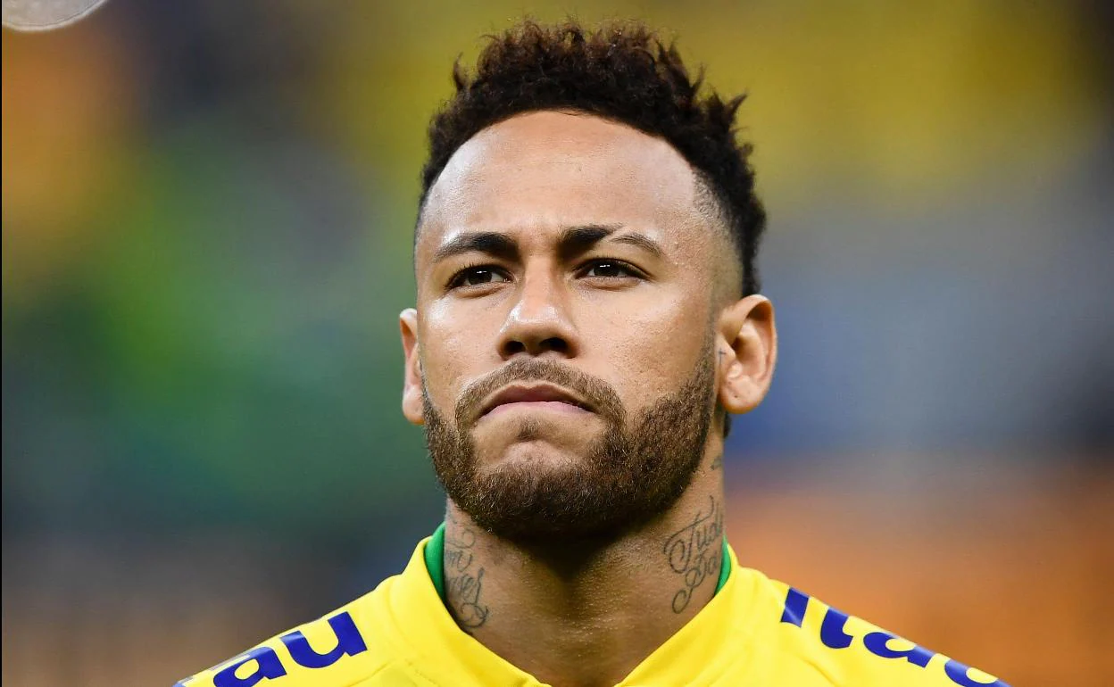 Neymar Jr. con la selección brasileña.