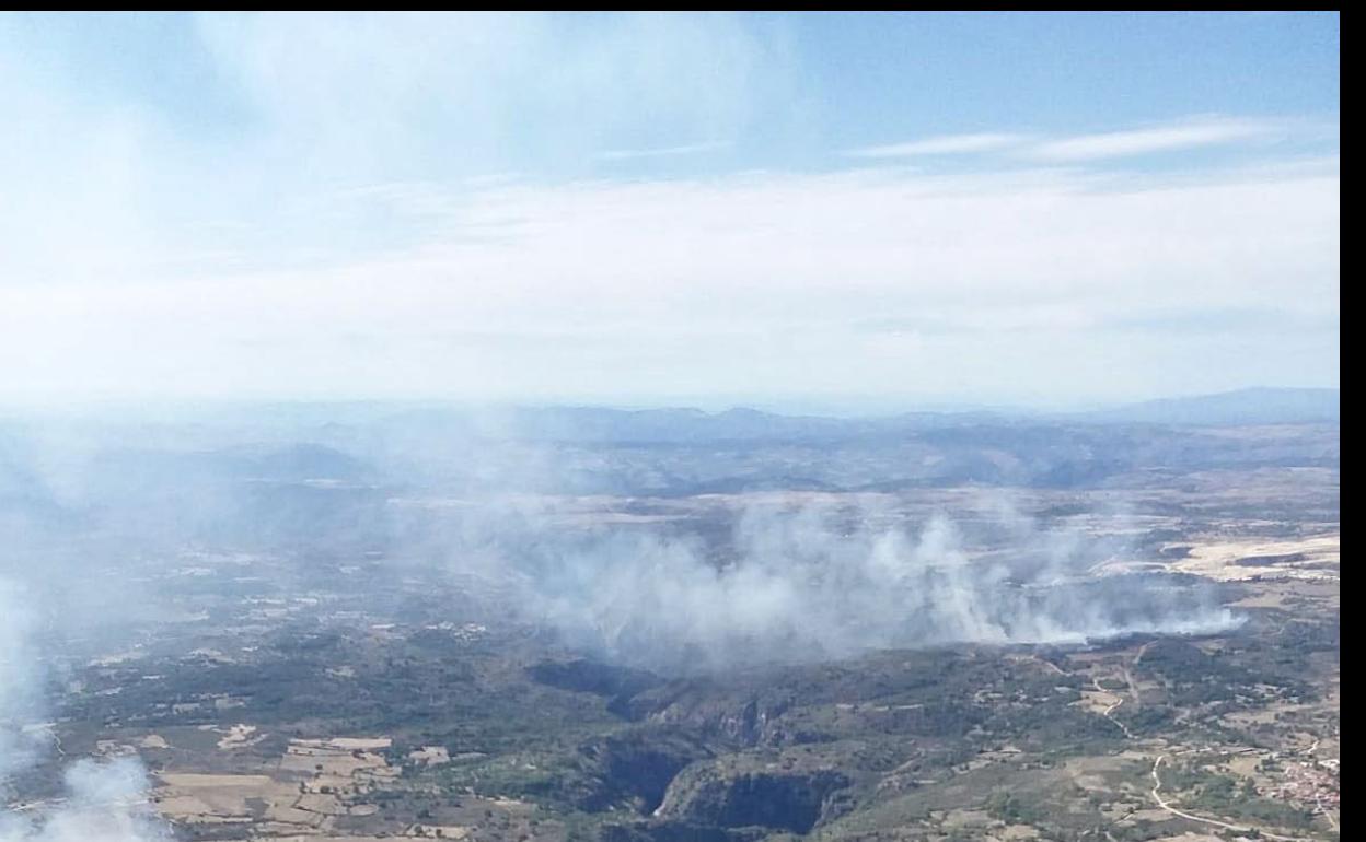 Imagen de un incendio en la provincia de Salamanca.