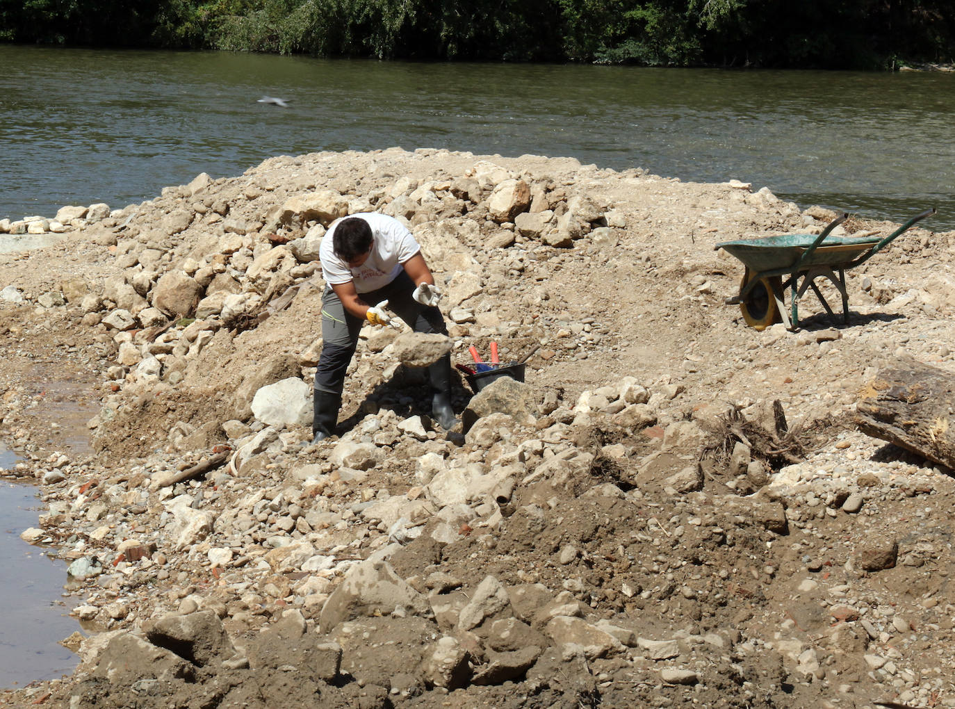 Fotos: Trabajos de restauración en las aceñas del Pisuerga